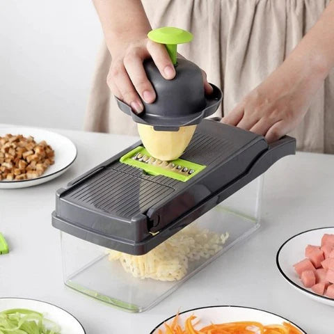 Picadora Mágica 13 en 1 – ¡Corta, Tritura y Cocina en la Mitad del Tiempo!