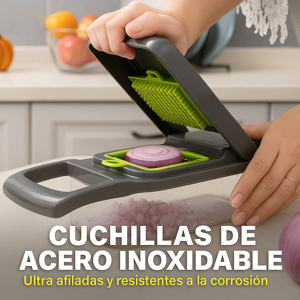 Picadora Mágica 13 en 1 – ¡Corta, Tritura y Cocina en la Mitad del Tiempo!
