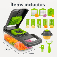 Picadora Mágica 13 en 1 – ¡Corta, Tritura y Cocina en la Mitad del Tiempo!