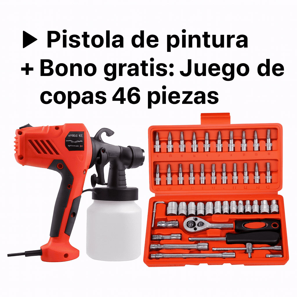 SprayPro rojo Ultra Pack + 46 Copas